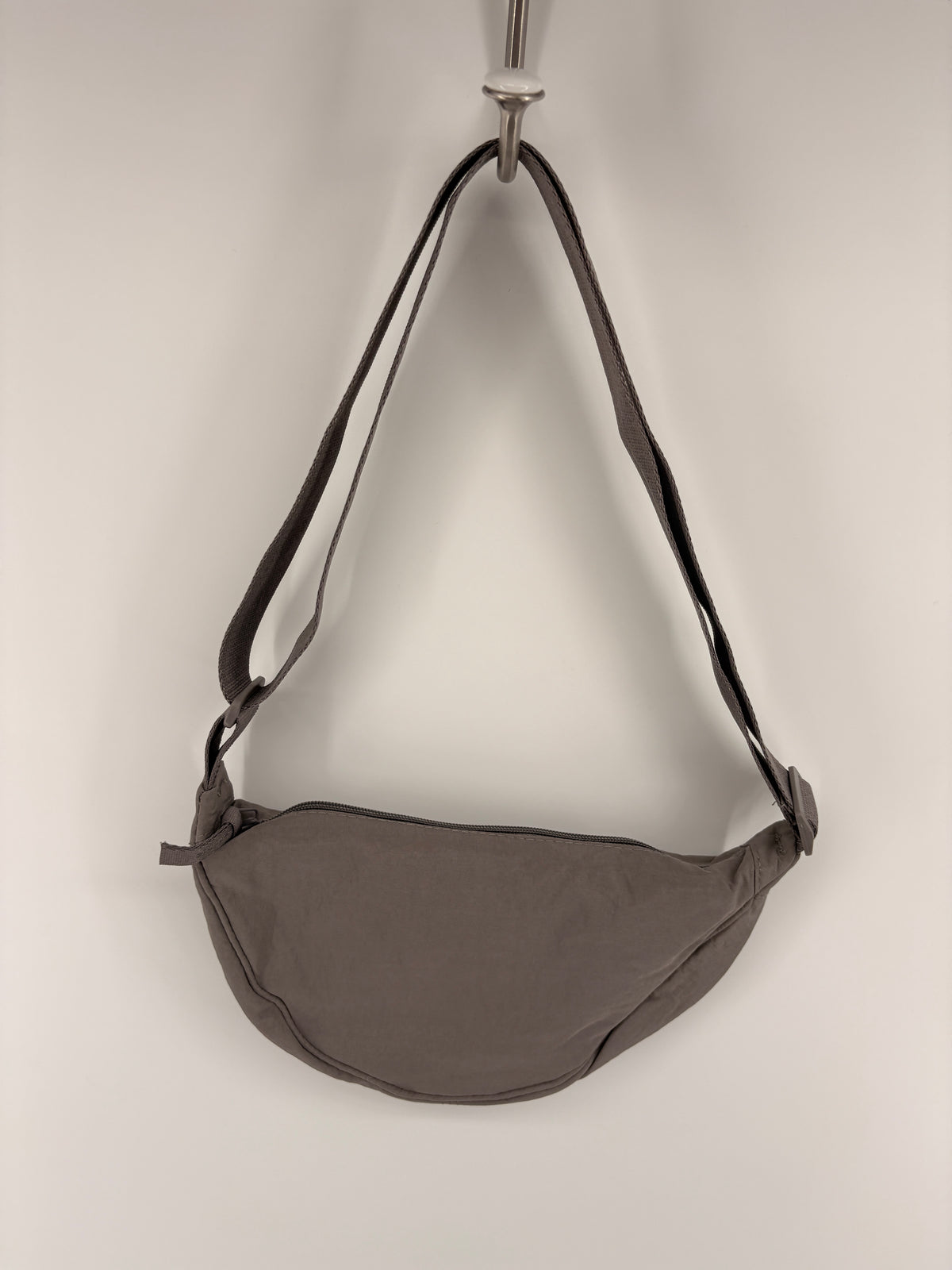 Nylon Half Moon Crossbody Bag