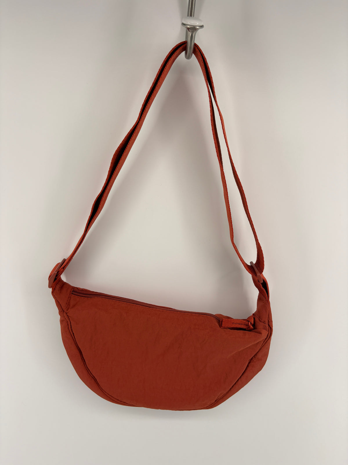 Nylon Half Moon Crossbody Bag