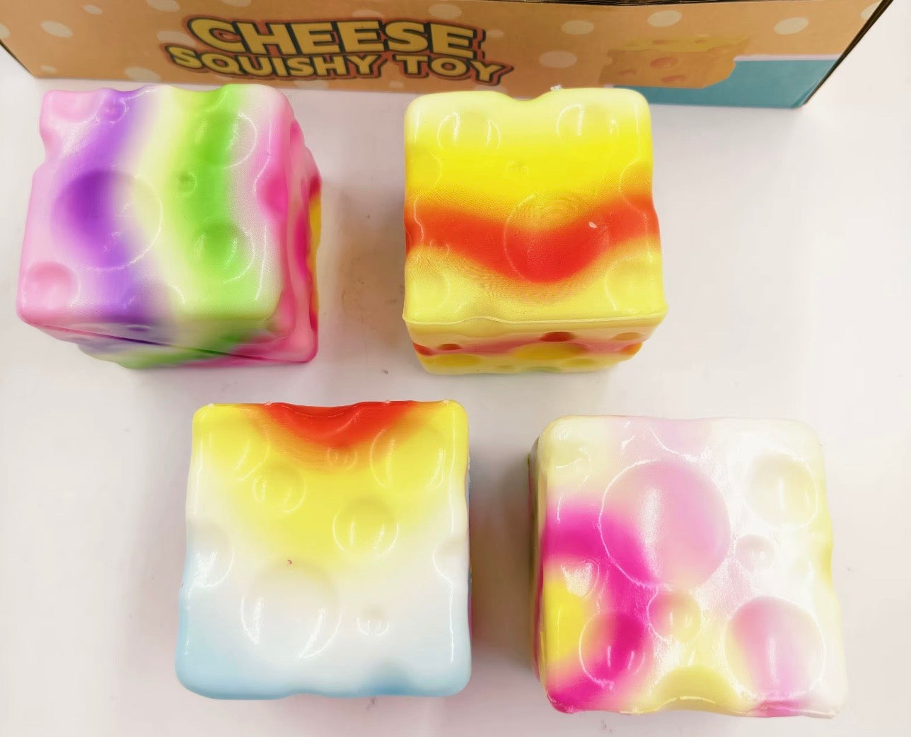 Squishy Cheese Cube Toy