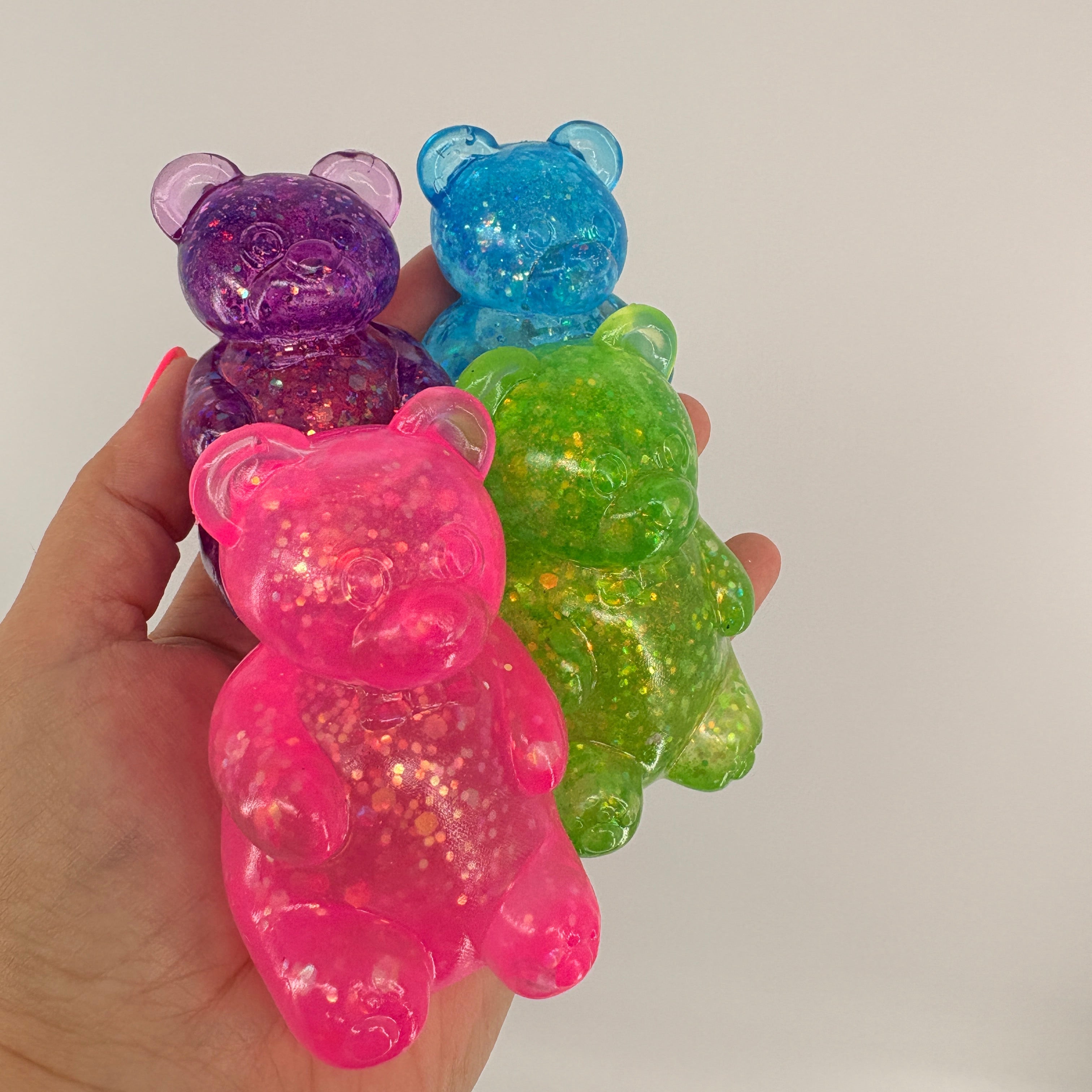 Squishy Glitter Gummy Bear