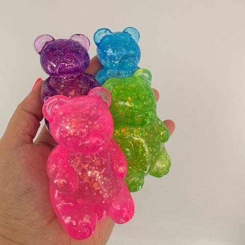Squishy Glitter Gummy Bear