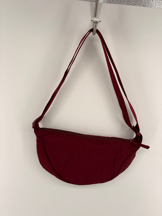 Nylon Half Moon Crossbody Bag