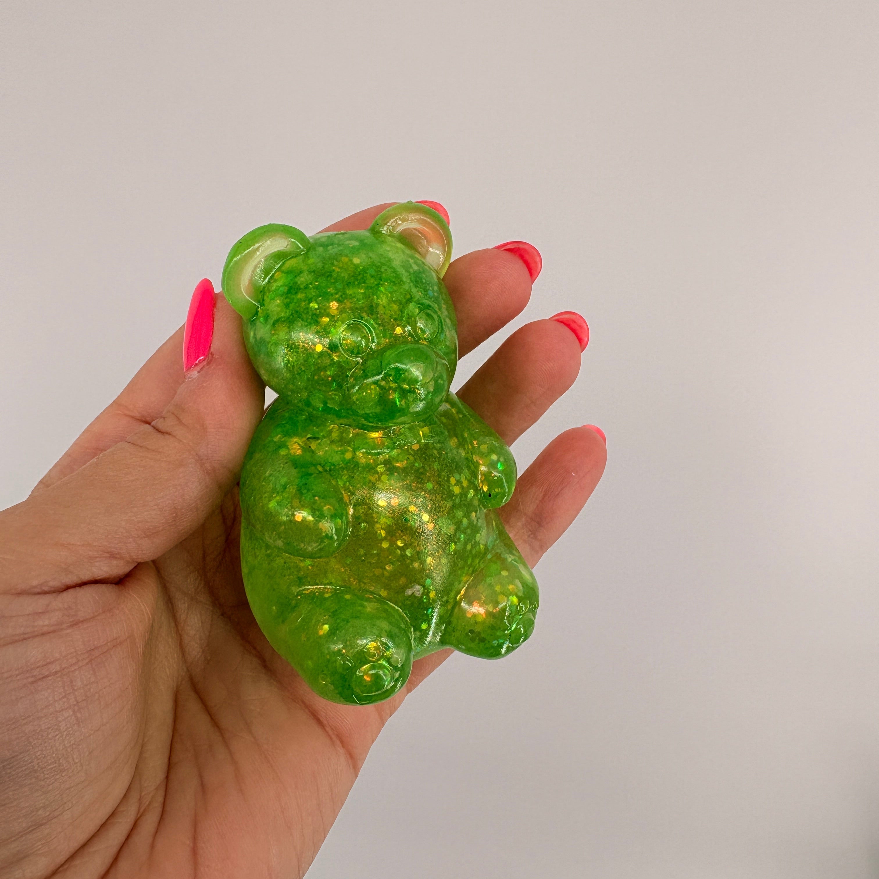 Squishy Glitter Gummy Bear