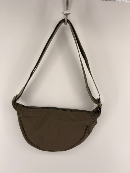 Nylon Half Moon Crossbody Bag
