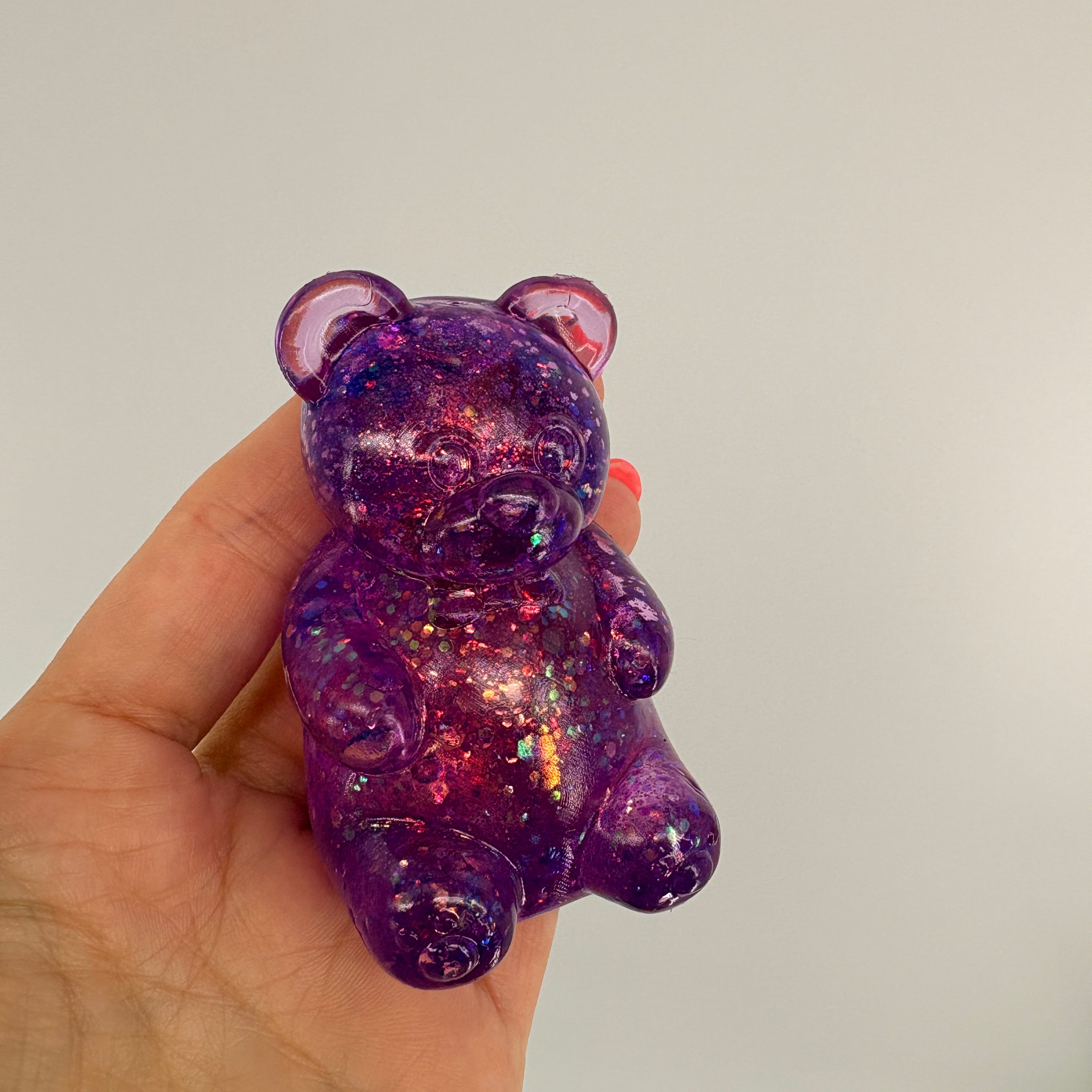 Squishy Glitter Gummy Bear