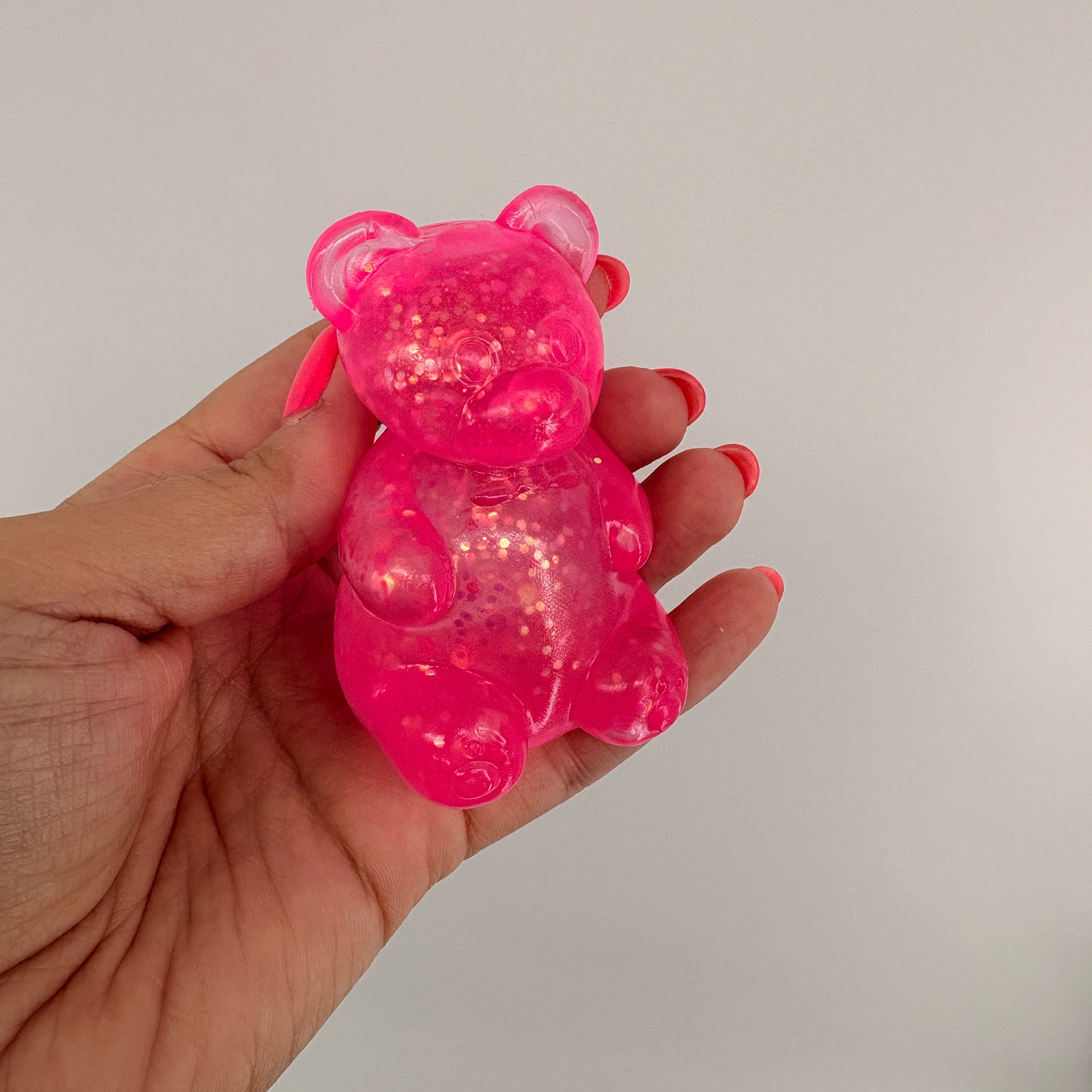 Squishy Glitter Gummy Bear