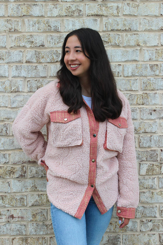 Sherpa/Tweed Shacket
