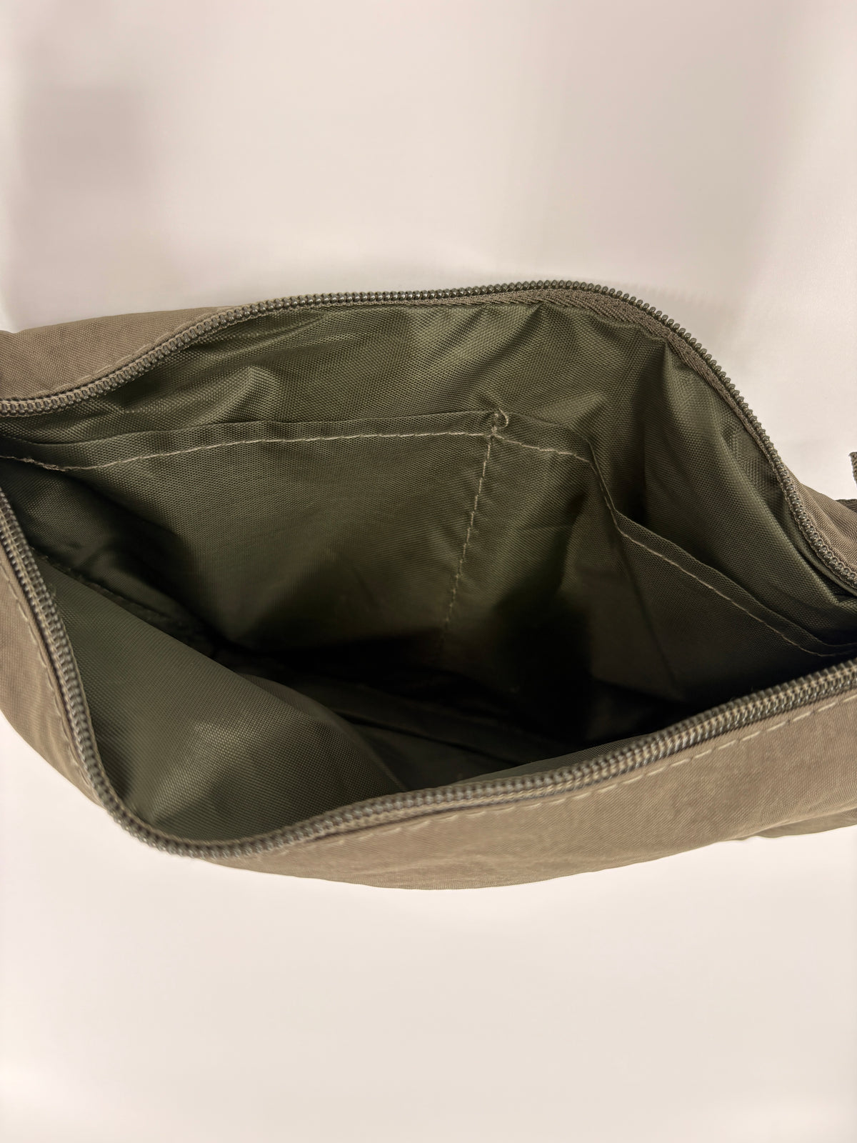 Nylon Half Moon Crossbody Bag