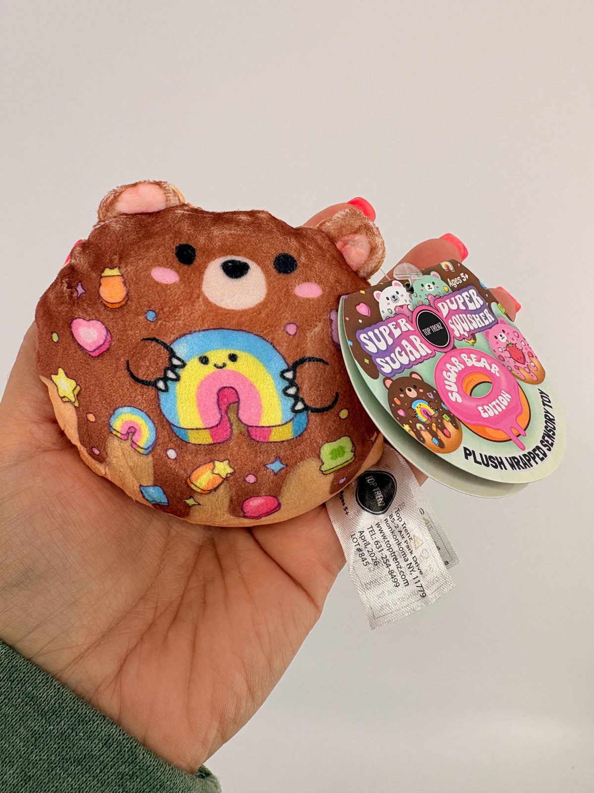 Super Duper Sugar Squisher - Plush Sugar Bear Donuts