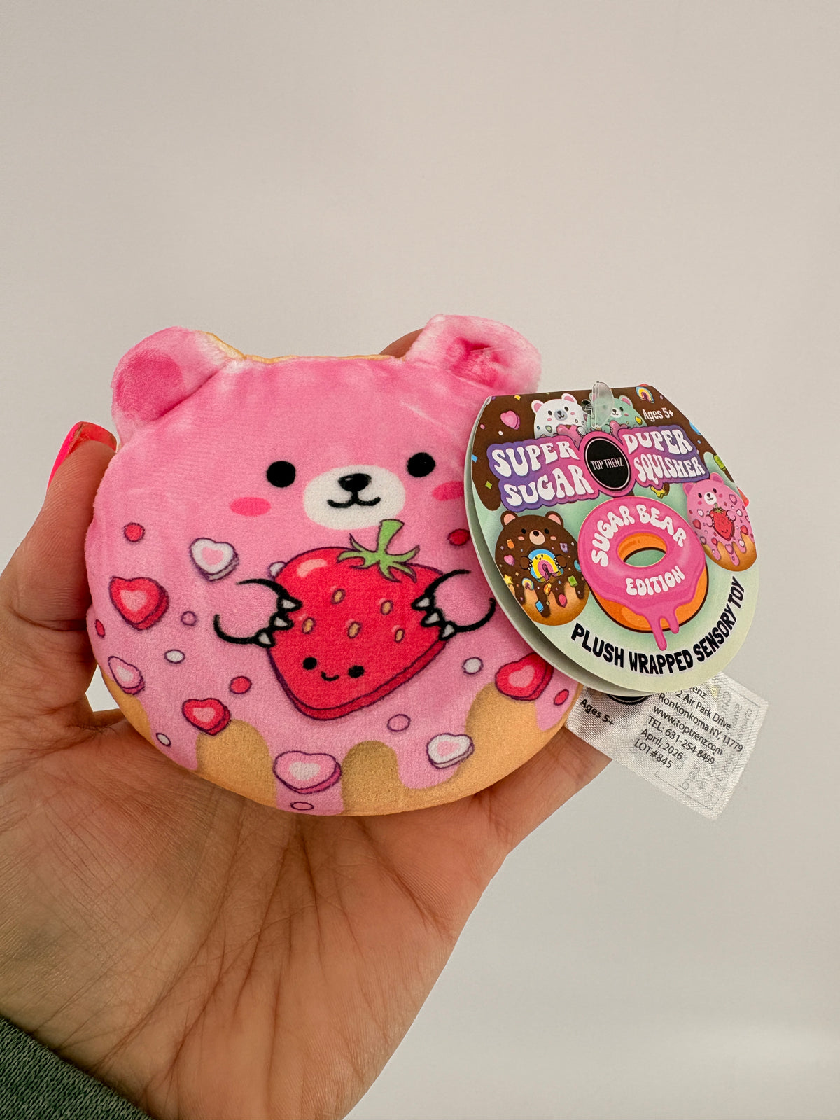 Super Duper Sugar Squisher - Plush Sugar Bear Donuts