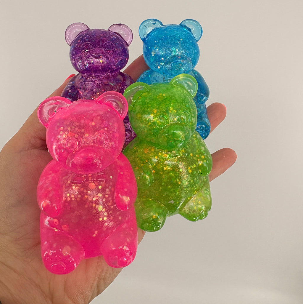 Squishy Glitter Gummy Bear
