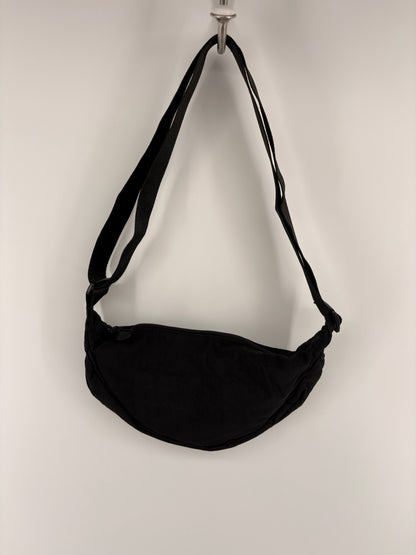 Nylon Half Moon Crossbody Bag
