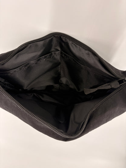 Nylon Half Moon Crossbody Bag