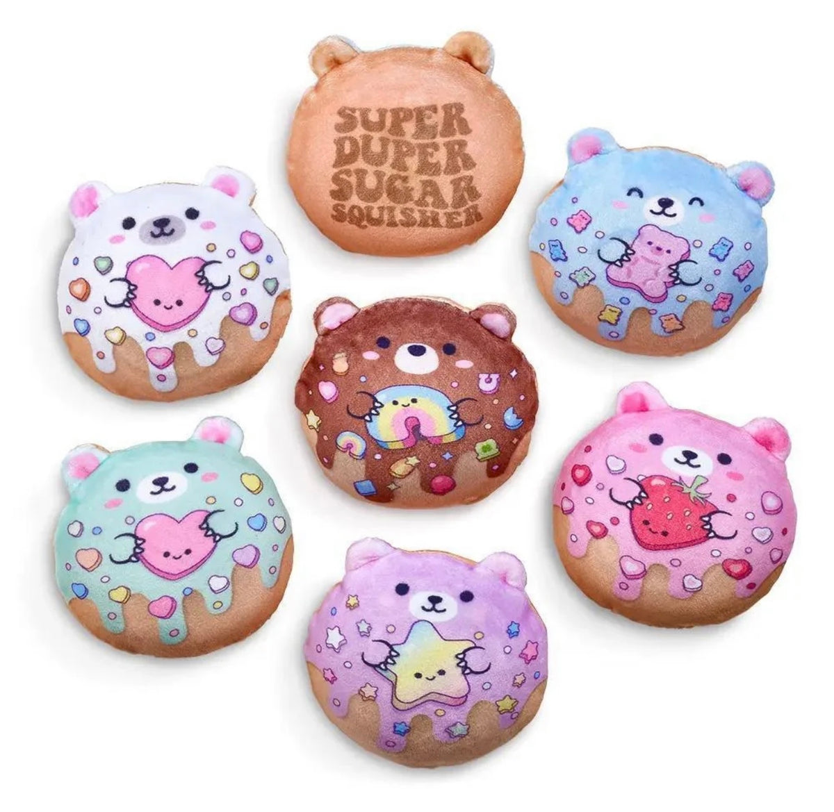 Super Duper Sugar Squisher - Plush Sugar Bear Donuts